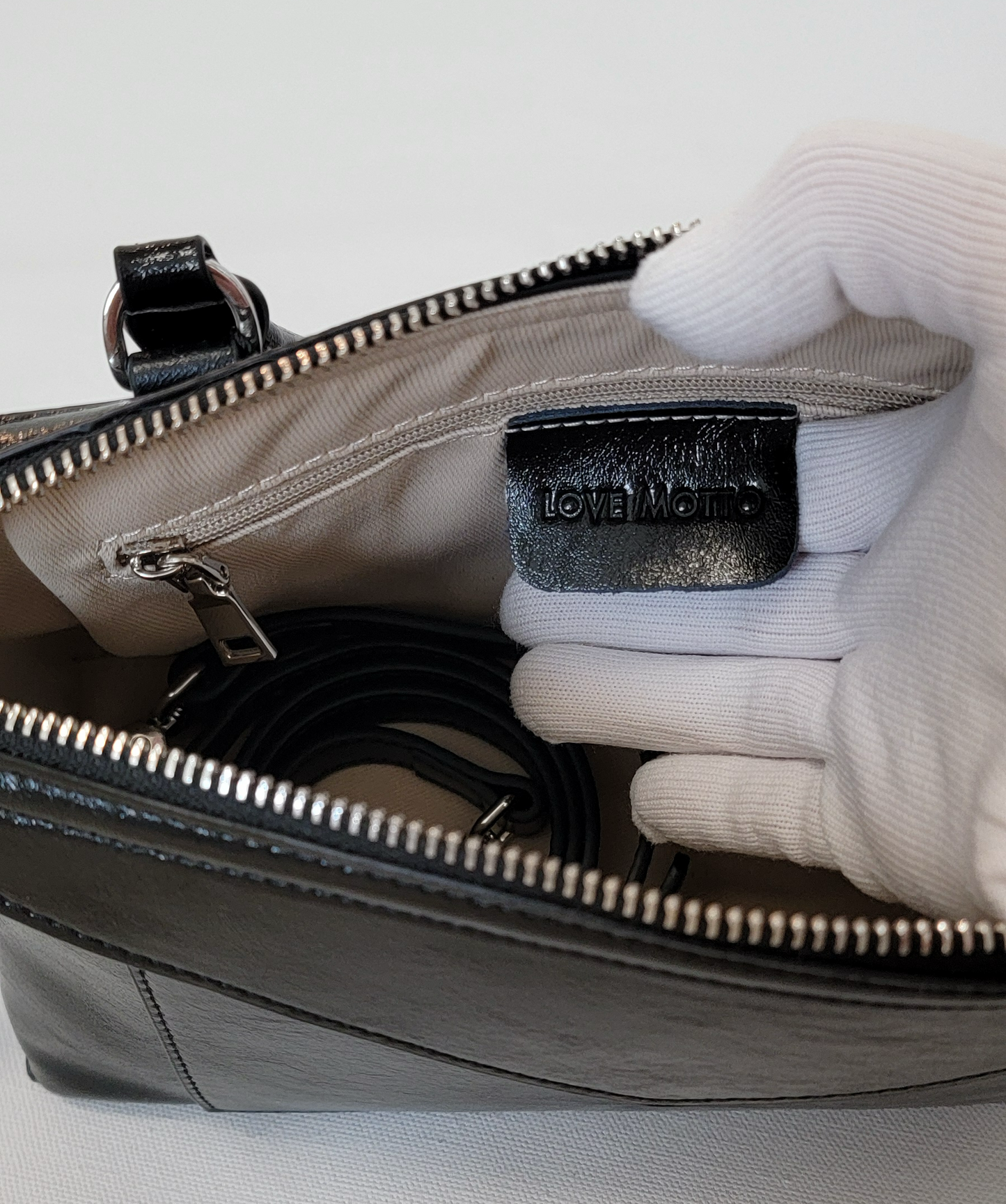 Love Motto Elegant Crossbody Genuine Leather Handbag