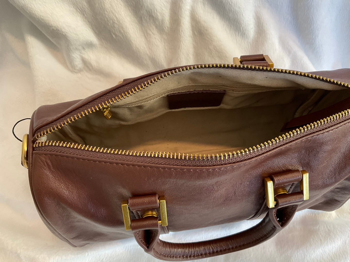 Love Motto Genuine Leather Mini Duffel Bag