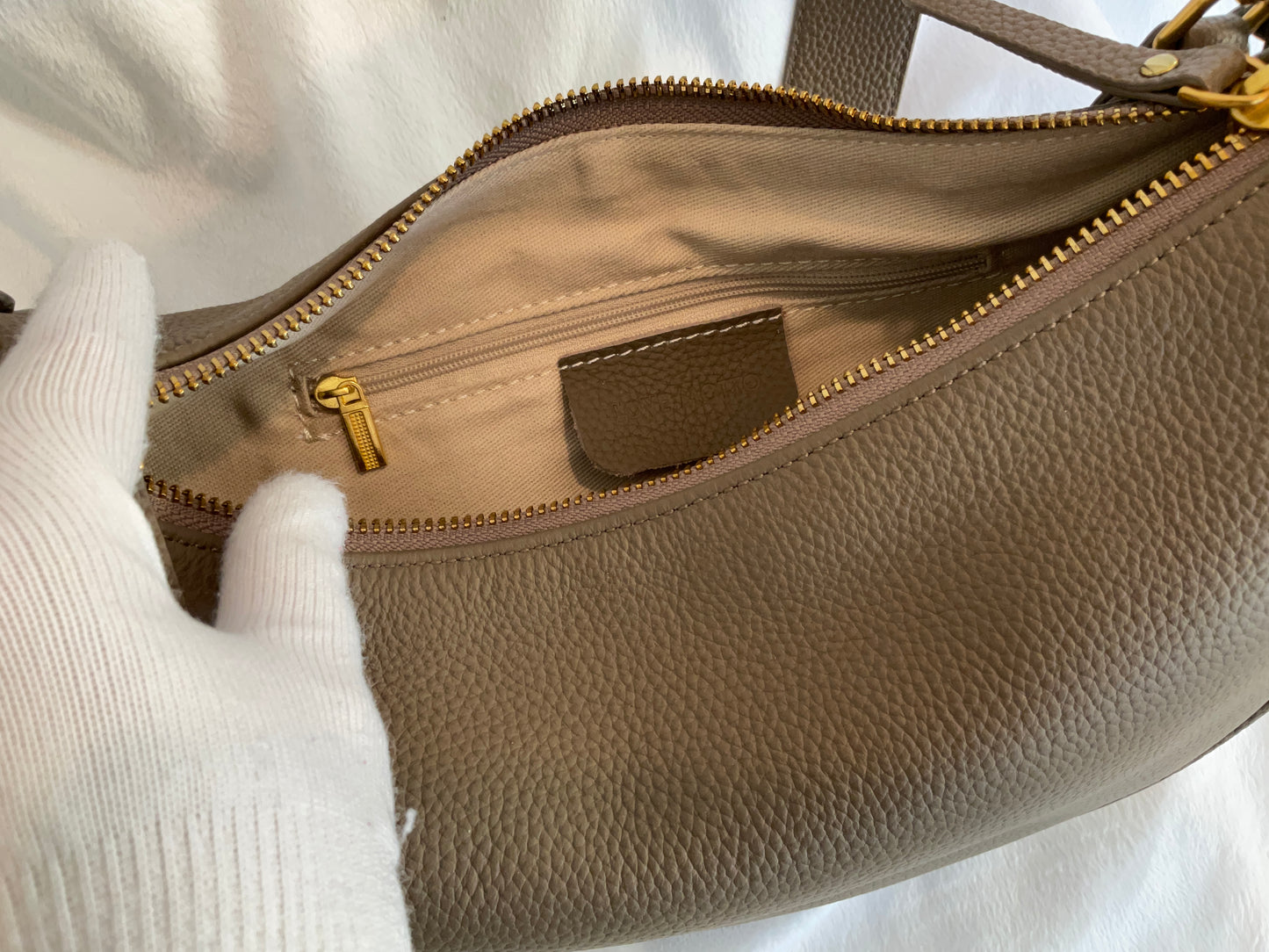 Love Motto Modern Glamour Elegant Genuine Leather Shoulder Bag