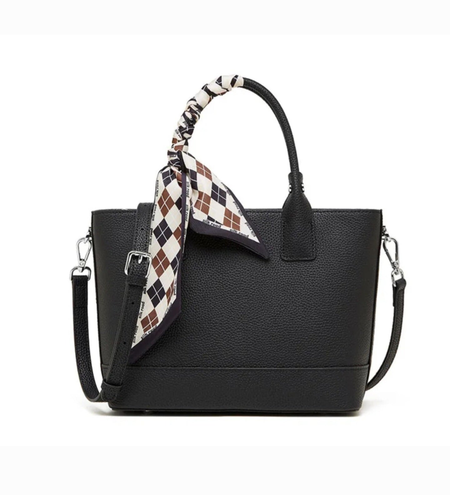 Love Motto Genuine Leather Tote Bag