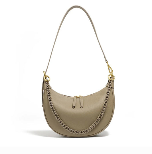 Love Motto Modern Glamour Elegant Genuine Leather Shoulder Bag